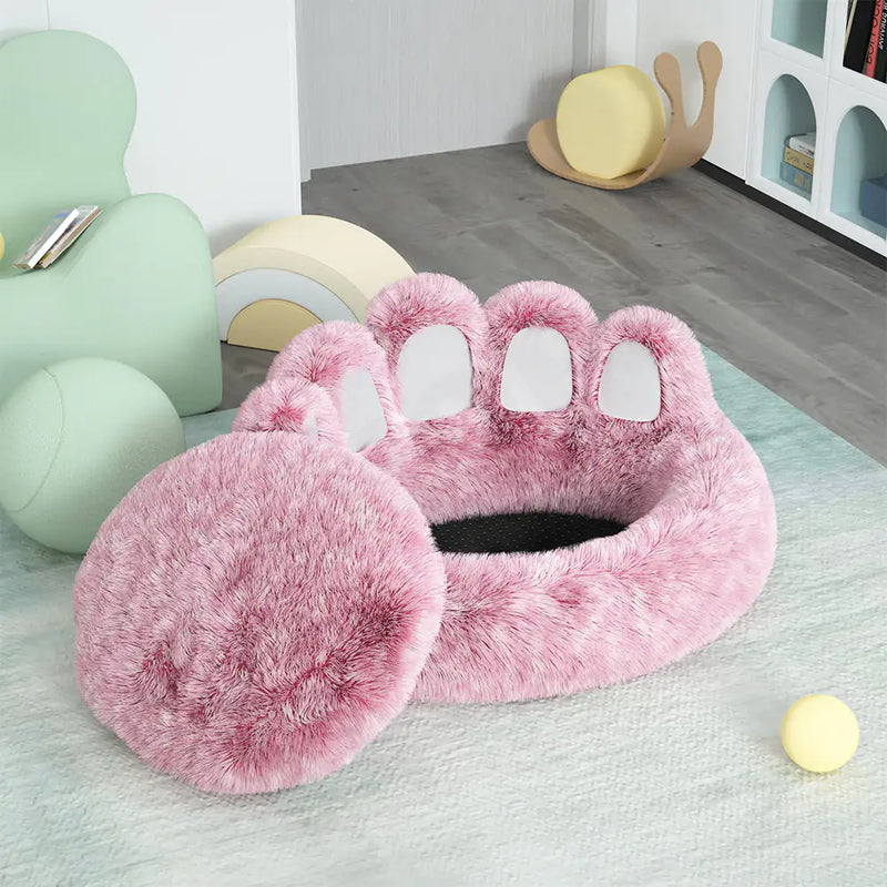 Long Plush Cat Bed